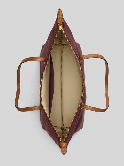 Lauren Ralph Lauren Henkeltasche mit Logo-Detail Modell 'KEATON' Bordeaux 4