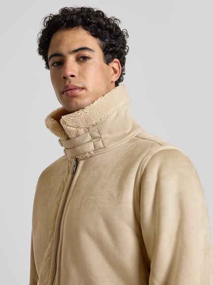 Blend Jacke mit Pattentaschen Modell 'FISCHER' Beige 3