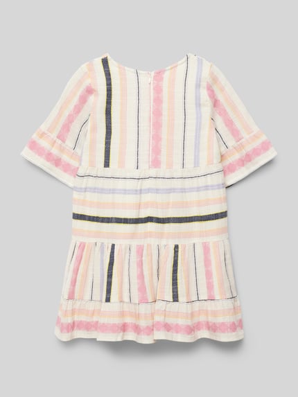 Happy Girls Kleid mit Rundhalsausschnitt Ecru 3