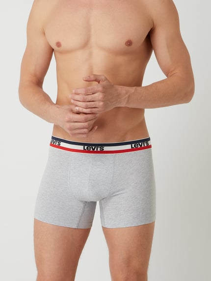 Levi's® Bokserki z domieszką stretchu w 3‑pakiecie Ciemnoniebieski 3