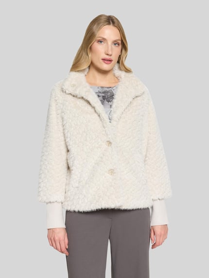 Betty Barclay Teddyjacke mit Stehkragen Sand 4