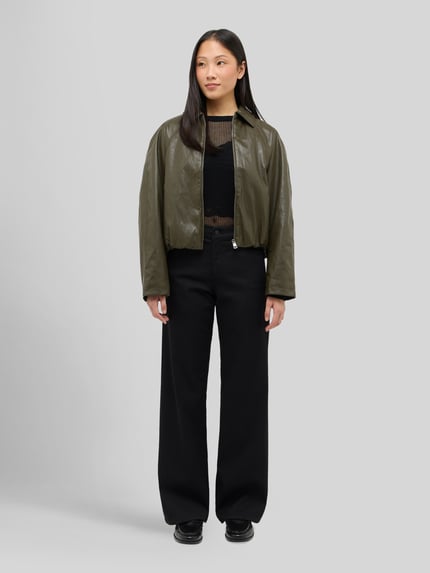 ANGELS Wide Leg Jeans aus Lyocell-Mix Modell 'Liz Sporty' Black 1