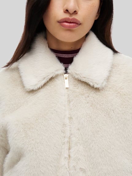 Tommy Jeans 지퍼가 있는 테디 자켓