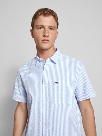 Tommy Jeans Koszula casualowa w paski Jasnoniebieski 3