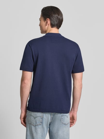 ARMEDANGELS Koszulka polo o kroju relaxed fit z czystej bawełny Granatowy 5