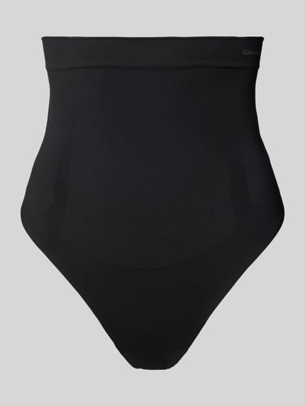Calvin Klein Underwear Stringi z wysokim stanem i nadrukiem z logo Czarny 1
