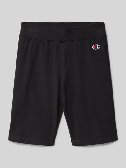 Champion Sweatshorts met logostitching Zwart - 1