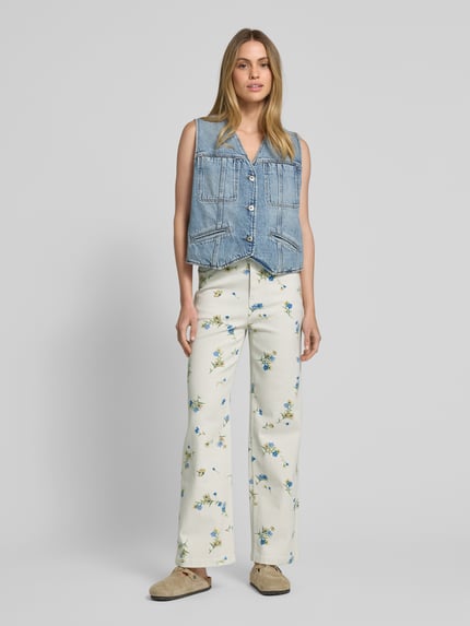 Jake*s Casual Jeansy z prostą nogawką i 5 kieszeniami Écru 1