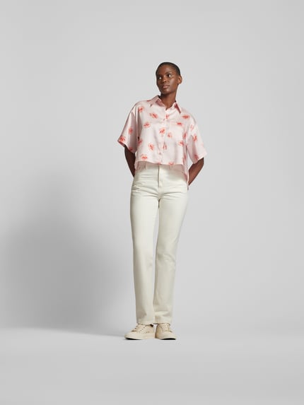 Kenzo straight fit jeans van puur katoen Beige - 1