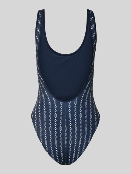 Tommy Hilfiger Badeanzug mit Allover-Muster Marine 3