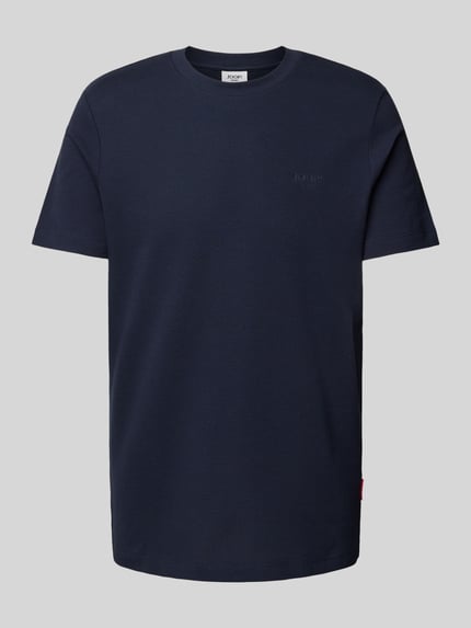 JOOP! JEANS T-Shirt mit Strukturmuster Modell 'Aslomar' Marine 2