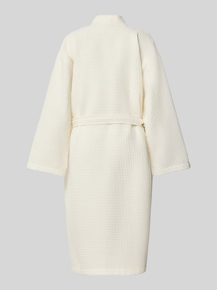 Christian Berg Woman Bademantel aus reiner Baumwolle Offwhite 3