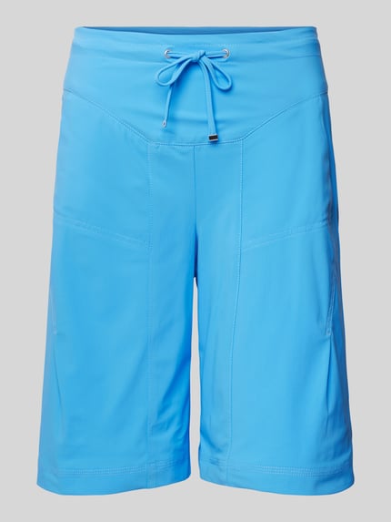 Raffaello Rossi Shorts in unifarbenem Design Blau 2
