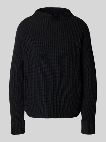 Selected Regular fit gebreide pullover van katoenmix, model 'SELMA' Zwart - 2