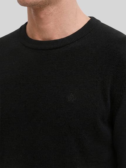 Marc O'Polo Regular Fit Pullover aus Baumwoll-Mix mir Schurwoll-Anteil Black 3