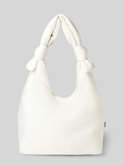 Lefrik Handtasche mit Knotendetails Modell 'BIWA' Weiss 2