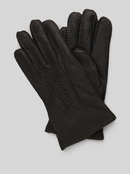 bugatti Handschuhe in Leder-Optik BLACK 1