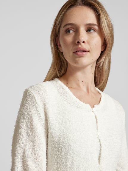 OPUS Strickjacke mit 1/2-Arm Modell 'Dorla' Offwhite 3