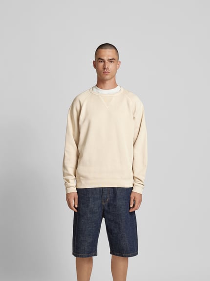 Closed Sweatshirt met geribde boorden Beige - 4