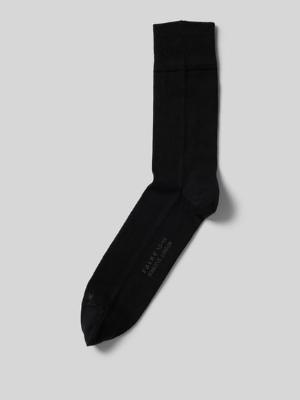 FALKE Socken im unifarbenen Design Modell 'Sens. London' Black 1