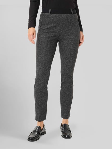 Raphaela By Brax Super slim fit broek met viscose, model 'LILLYTH' Antraciet - 4