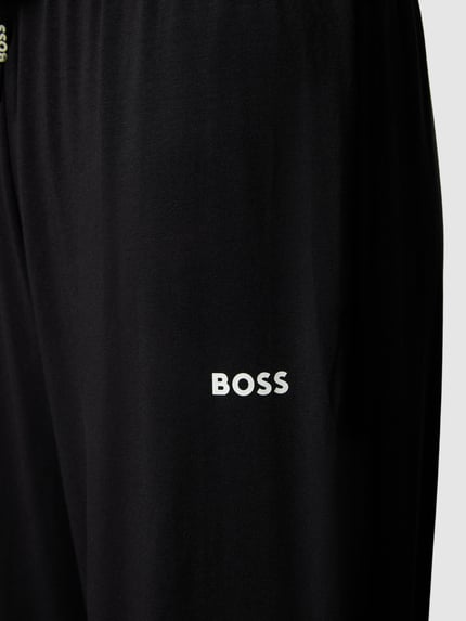 BOSS Straight leg sweatpants met tunnelkoord Zwart - 2