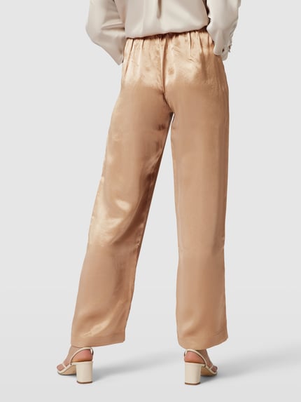 MM by Max Mara Broek in glanzende look, model 'FISCHIO' Goud gemêleerd - 5