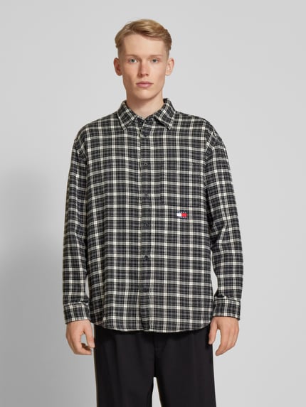 Tommy Jeans Vrijetijdsoverhemd met knoopsluiting Zwart - 4