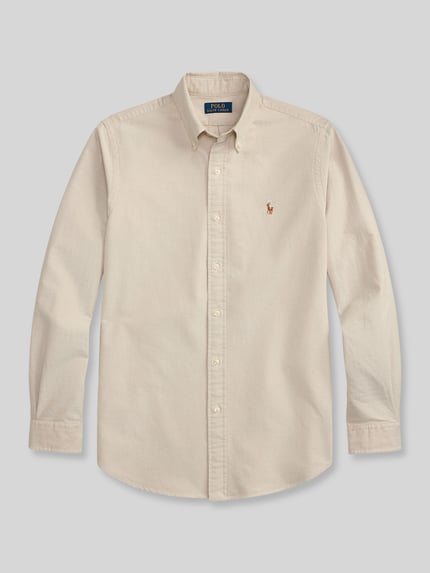 Polo Ralph Lauren Koszula casual o kroju relaxed fit z czystej bawełny Beżowy 2