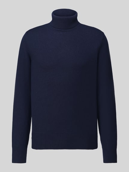 Selected Regular Fit Pullover aus reiner Wolle Modell 'TRAY' Dunkelblau 2