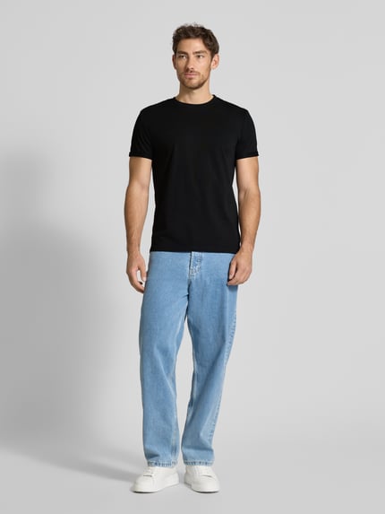 Les Deux T-Shirt mit Rundhalsausschnitt Modell 'Norregaard' Black 1
