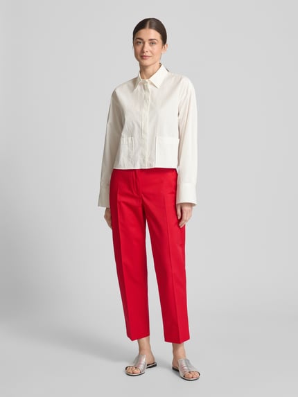 Tommy Hilfiger Slim fit chino van een mix van katoen en lyocell Rood - 1