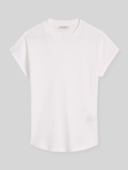 Marc O'Polo Regular Fit T-Shirt aus reiner Baumwolle Weiss 2
