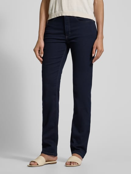 MAC Straight Fit Jeans mit 5-Pocket-Design Dunkelblau 4