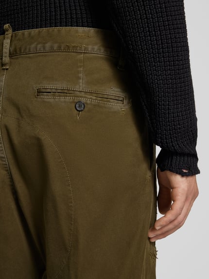 Dsquared2 Chino in used-look Olijfgroen - 3