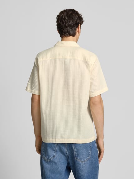ONLY & SONS Regular Fit Freizeithemd aus reiner Baumwolle Offwhite 5