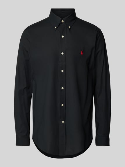 Polo Ralph Lauren Custom Fit Freizeithemd mit Logo-Stitching BLACK 2