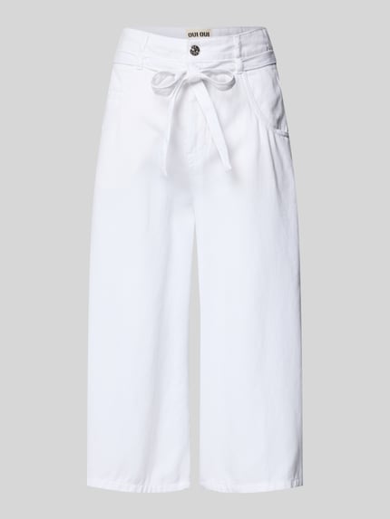 Culotte im 5-Pocket-Design mit Bindegürtel Shop The Look MANNEQUINE