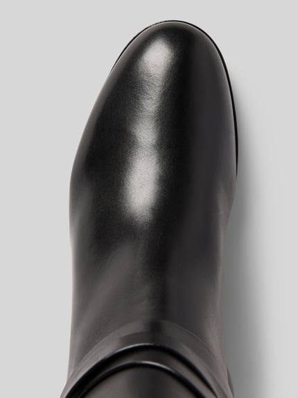 Lauren Ralph Lauren Leren laarzen met doornsluiting, model 'COLLINS' Zwart - 3