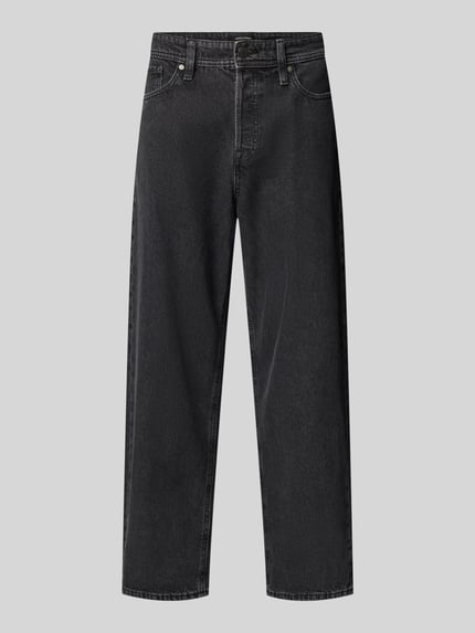 JACK & JONES Wide fit jeans in 5-pocketmodel, model 'Alex' Zwart - 2
