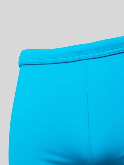HOM Spodenki kąpielowe o kroju slim fit naszywką z logo model ‘SEA LIFE’ Turkusowy 2