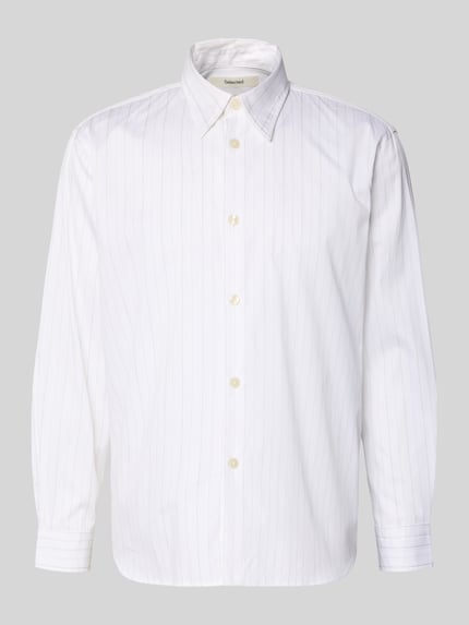 Relaxed Fit Freizeithemd aus reiner Baumwolle Modell 'GEORGE' Shop The Look MANNEQUINE
