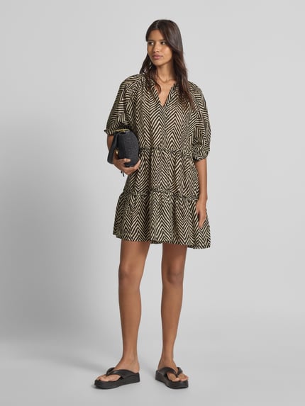 Barts Mini-jurk met ruches, model 'ADELIU' Offwhite - 1