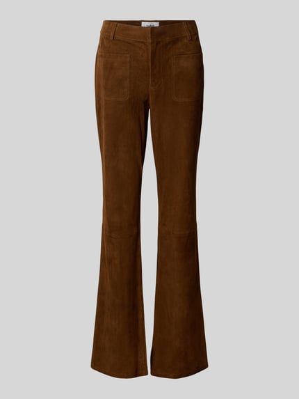 ba&sh Flared Stoffhose mit Eingrifftaschen Camel 2