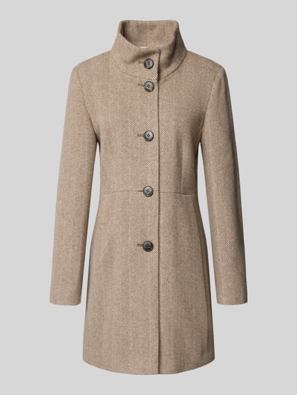 FUCHS SCHMITT Mantel mit Knopfleiste Taupe 2