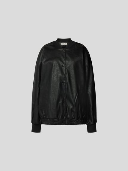 Designers Remix Bomberjack met elastische band Zwart - 2