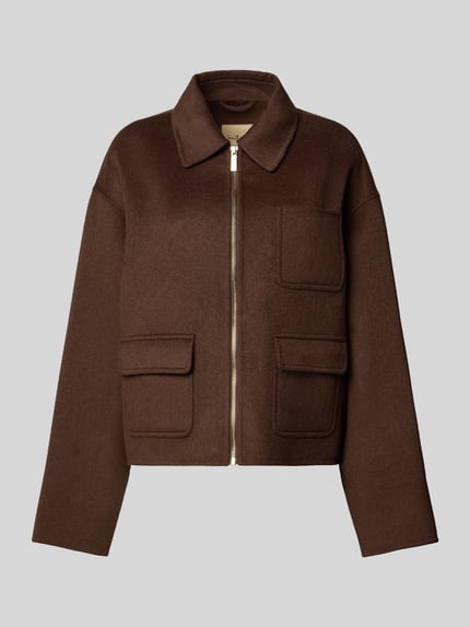Smith and Soul Jacke mit Brusttasche Schoko 2
