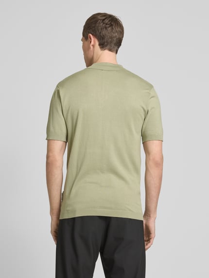 Casual Friday Slim Fit Poloshirt mit gerippten Abschlüssen Modell 'KARLO' Lind 5