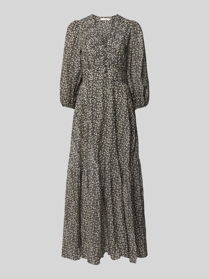 IVY OAK Maxikleid mit Knopfleiste Modell 'DREA' Black 2