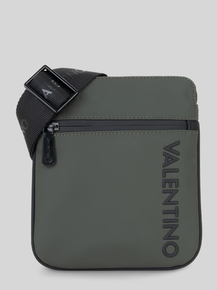 Valentino Bags Schoudertas met label in reliëf model 'AXEL' Olijfgroen - 1